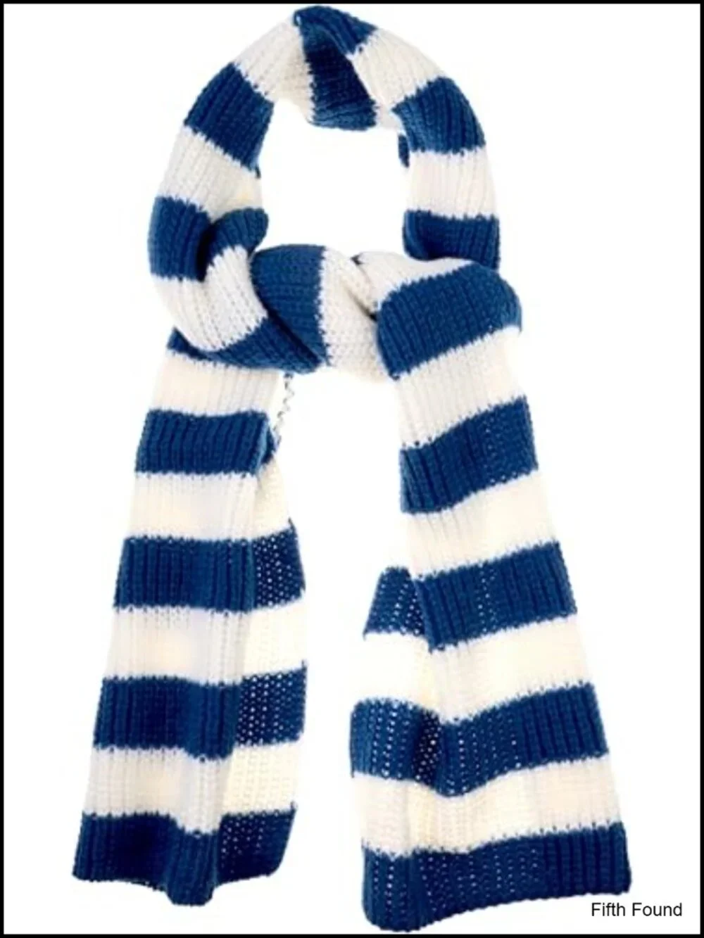 Acrylic Striped Winter Scarf Fringed Cold Weather Wrap